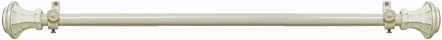 Decorative Window Curtain Rods with Finials - 28 to 48 Inches, Buono II, Carson Series