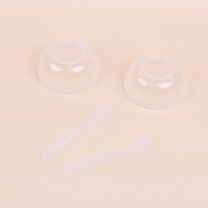 10 Sets Slime Bowl Mixing Tool Makeup Bowls, Plastic Glue Mixer for Makeup Crafts (Transparent)