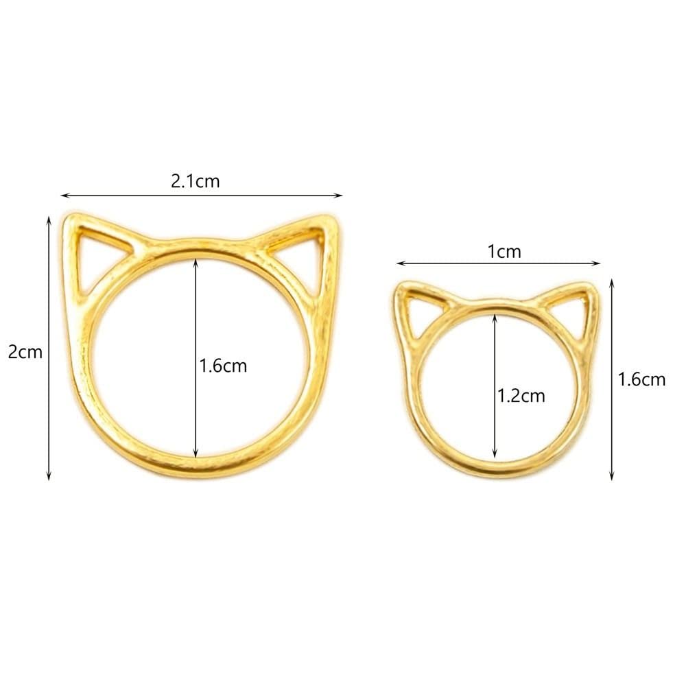 30 Pcs Stitch Markers with Wooden Storage Box, Cat Ears Metal Knitting Crochet Locking Markers Crochet Latching DIY Weaving Knitting Sewing Tools