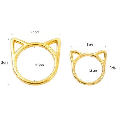 30 Pcs Stitch Markers with Wooden Storage Box, Cat Ears Metal Knitting Crochet Locking Markers Crochet Latching DIY Weaving Knitting Sewing Tools