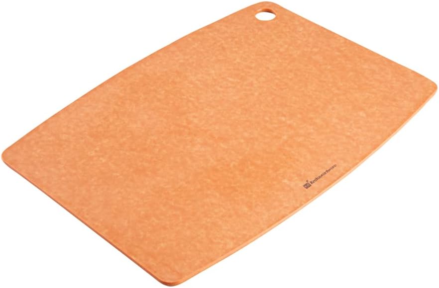 Restaurantware Nature Tek 17.3 x 12.8 Inch Double-Sided Chopboard, Durable Cutting Board with Thumb Hole