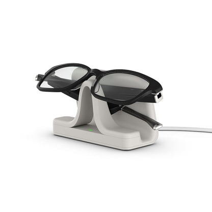 Amazon Echo Frames, an Alexa device (newest model), Smart glasses with Alexa, Modern Rectangle frames in Charcoal Gray with blue light filtering lenses