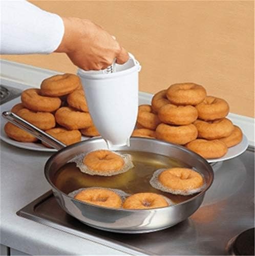 wjq&linyuzi Plastic Donut Maker Waffle Molds, Kitchen Accessory Bakeware Doughnut Maker Cake Mold