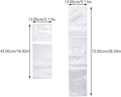 Zerodeko 200pcs Clear Plastic Umbrella Bags, Automatic Storage Bags for Folding Umbrella, Child Pe Disposable Cover