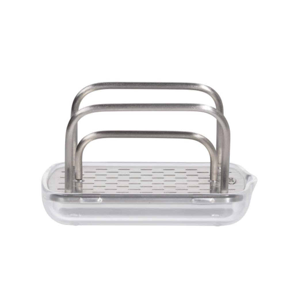 OXO Good Grips Stainless Steel Sponge Holder,Black