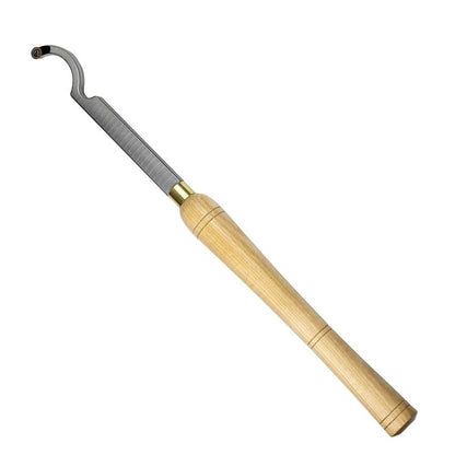 Swan Neck Hollowing Tool Carbide Tipped Wood Turning Tools Bended Lathe Chisel Tool Bar with 12mm Round Carbide Insert for Wood Hobbyist or DIY or Carpenter