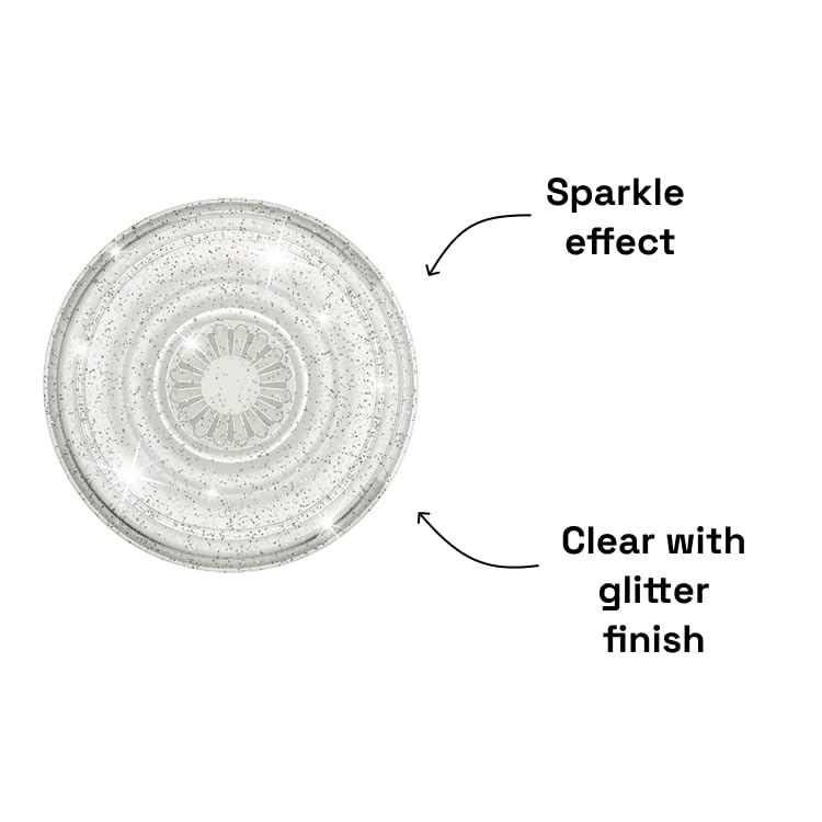 PopSockets Phone Grip for MagSafe with Kickstand, Magnetic Stand, Swappable Top, Secure Hold for iPhone MagSafe Cases, Phone & Tablet Grip - Clear