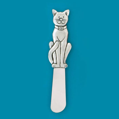 Butter Spreader Knife - Cat Design, Soft Cheese Paté Kitchen Gadget for Pet Lovers