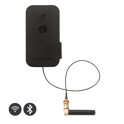 Kichler Smart Control Timer in Black, Wi-Fi Enabled Landscape Lighting Automation (2.5" W x 2.25" H x 4" L), 16085BK