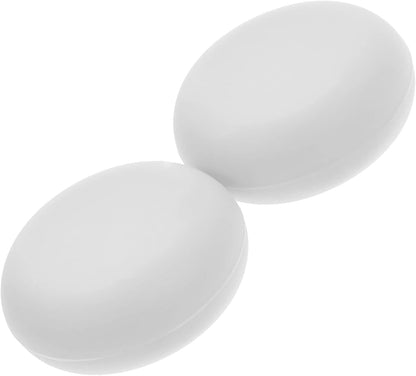Kichvoe Teapot Lid Silicone Sleeve - 2pcs Replacement Knob Cover for Teapot Lid Protection, Anti-scald White Handle