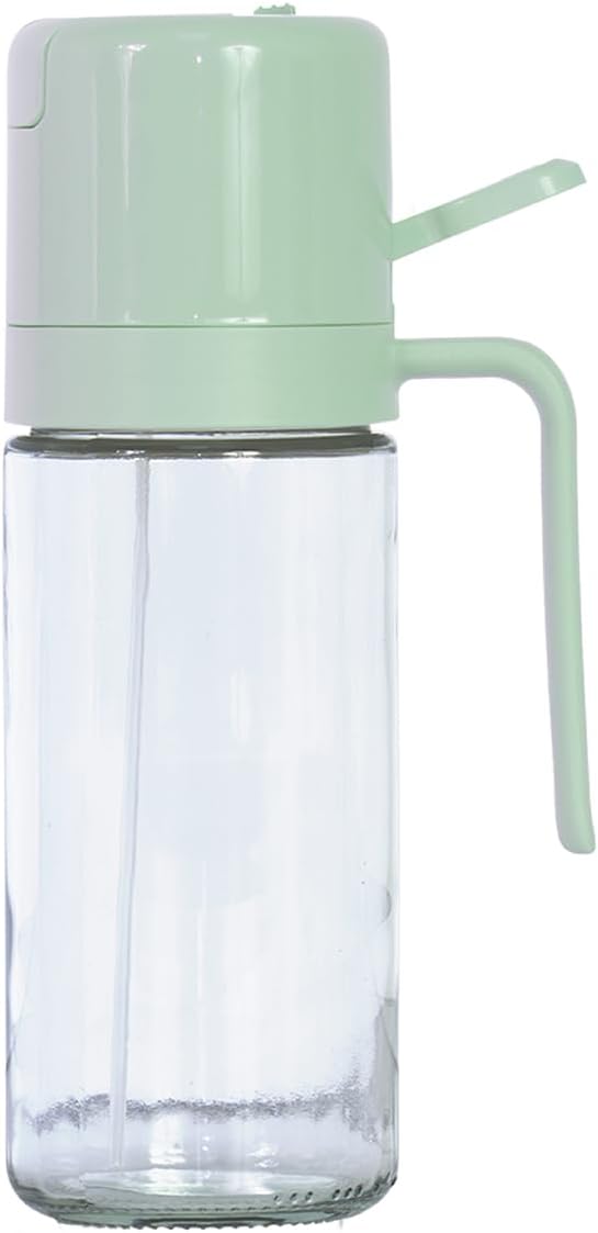 2 1 18.6oz/550ml Glad in Oil Dispenser, - Olive Oil Sprayer for Cooking, Pouring Salad Dressing, and Grilling - Kitchen