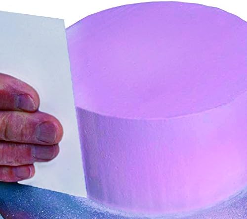 PME Cake Decorating 8" Tall Plain Edge Plastic Side Scraper - 8 x 3.7 Inches, White
