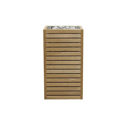 HUUM CORE6 6.5KW Series, Sauna Heater, Customizable Exterior with Control (Sauna Stones Included) (6.5kW Thermo-Aspen Wood - Stainless Steel Inlay, UKU WiFi - Gold)