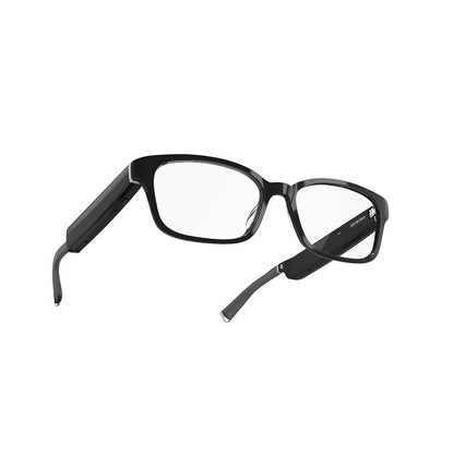 Amazon Echo Frames, an Alexa device (newest model), Smart glasses with Alexa, Modern Rectangle frames in Charcoal Gray with blue light filtering lenses
