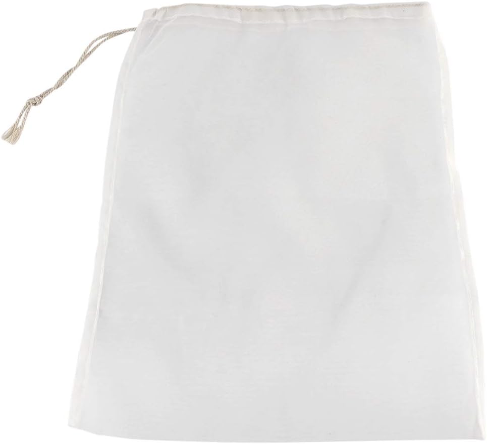 100 Mesh Food Grade Wine Filter Bag, Reusable Home Brew Beer Making Extra Fine Extraction Sack (28x45cm)