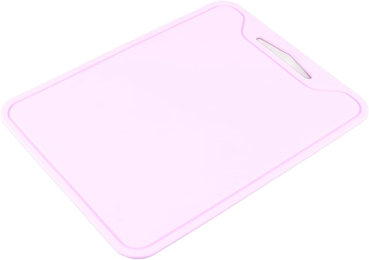 GLOGLOW Safety Food Grade Silicone Cutting Board, 11.8 x 8.7in, Flexible Chopping Board for Home Kitchen Use