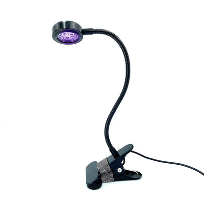 ZOELASS 5W Gooseneck UV Light for Resin Curing, 395-405nm LED UV Curing Lamp with 12" Flexible Arm & Steel Clamp for Resin Molds, Jewelry Making, DIY Crafts, Gel X Nails, Nail Polish