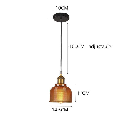 vsGotber Pendant Lights Kitchen Island Stained Glass Chandelier Creative Bedroom Living Room Cafe Bar Flower Cover Retro Bedside Lamp Single Head Chandelier E27 Ceiling Colored Glass Lamps,