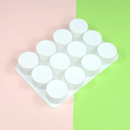Cylinder Silicone Soap Mold Round Silicone Molds for Handmade Soap Making, Lotion Bars, Chocolate, Cake Mold (A_ Cylinder)