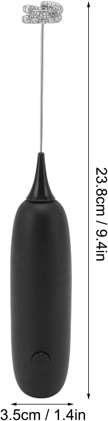 Handheld Milk Frother, Battery Operated Foam Maker, Egg Beater for Coffee, Latte, Hot Chocolate, Mini Drink Mixer