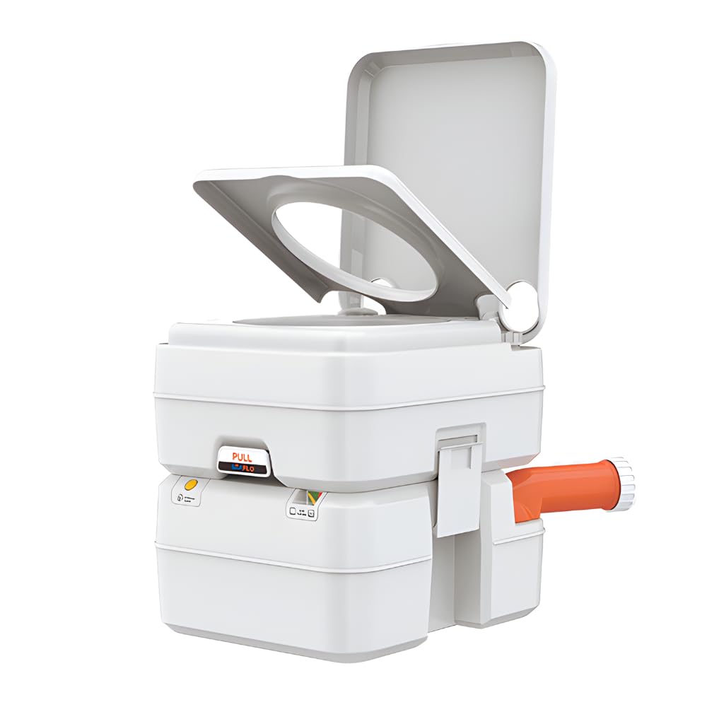 SEAFLO 5.3 Gal Multifunctional Portable Toilet | Large Capacity for Camping, RV, Boats, and More