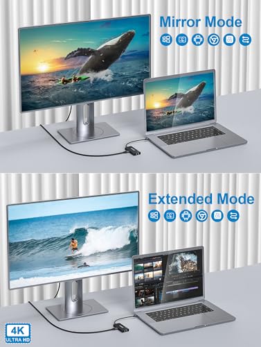 QGeeM USB C Hub Ethernet,9 in 1 USB Type C Hub HDMI Multi-Port Converter Adapter,100W Pd, USB 3.0,SD/TF Card Reader,Compatible for MacBook Pro Air Ipad HP Dell Lenovo Chromebook etc.