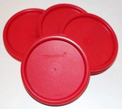 Tupperware Modular Mates Set of 4 Sheer #1 Rounds, 7 oz. Capacity Each with Liquid Airtight Seals