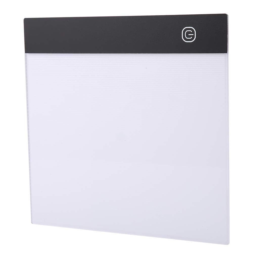 A5 LED Light Box, Tracing Board Drawing Pad Thin Art Stencil Tracer Tablet Copy Table Adjustable Brightness for DIY Diamond Painting Weeding Artists Sketching Animation Embossing Sewing Projects