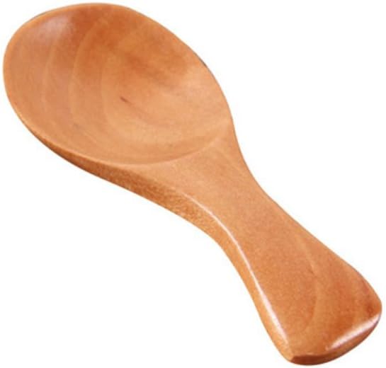 Mini Wooden Spoons, 3 Pack Small Measuring Scoops for Sugar, Salt, Tea, Spices