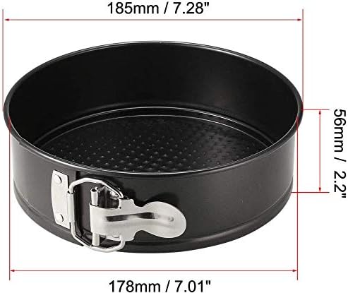 Utoolmart Springform Cake Pan - Carbon Steel Non-Stick Leakproof Round Cheesecake Pan, 7 Inch