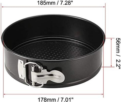 Utoolmart Springform Cake Pan - Carbon Steel Non-Stick Leakproof Round Cheesecake Pan, 7 Inch
