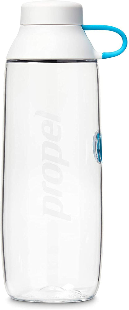 Propel 20oz Reusable Bottle, BPA Free, Impact Resistant, On-The-Go Strap, Dishwasher Safe, White