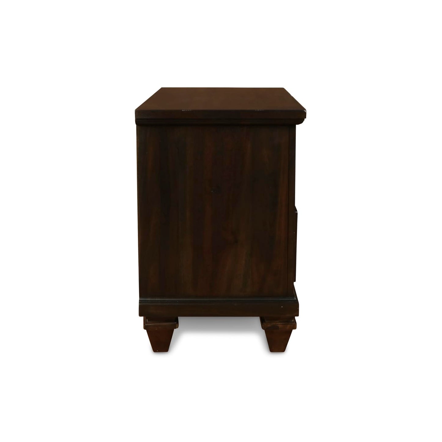 New Classic Furniture Sevilla Wood 2-Drawer Nightstand, Walnut