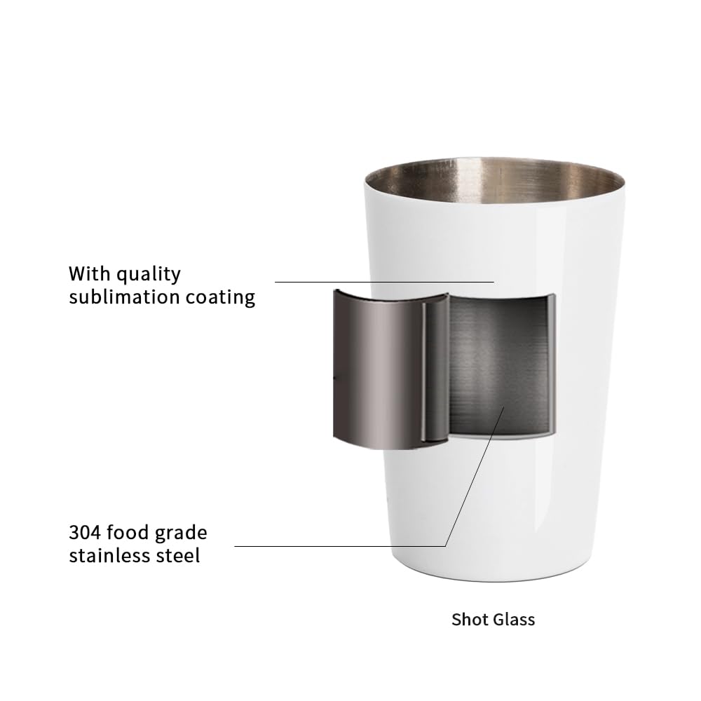 PYD Life 12 Pack 2 OZ Sublimation Shot Mugs Tumblers Blanks Bulk White Mini Wine Tumbler Stainless Steel Tumblers Cups without Lid and Straw for Sublimation Oven Printing