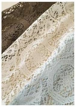 Heritage Lace Medallion Runner, 14-Inch by 72-Inch, Blue Haze