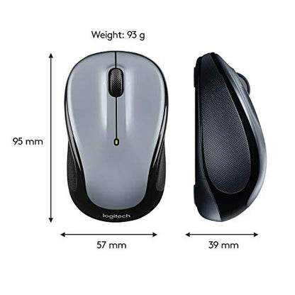 Logitech Wireless Mouse M325 with Designed-For-Web Scrolling - Light Silver