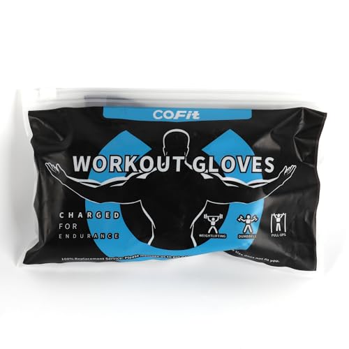 COFIT Breathable Workout Gloves, Antislip Weight Lifting Gym Gloves for Men Women, Superior Grip & Palm Protection for Weightlifting, Fitness, Exercise, Training