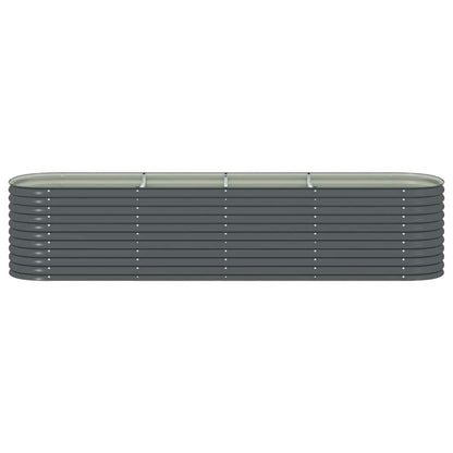 Mhdvray Galvanized Raised Garden Bed 157.5 x 31.5 x 31.9 in, Grey Metal Planter for Patio, Balcony & Backyard, Large Outdoor Box for Vegetables, Herbs & Flowers