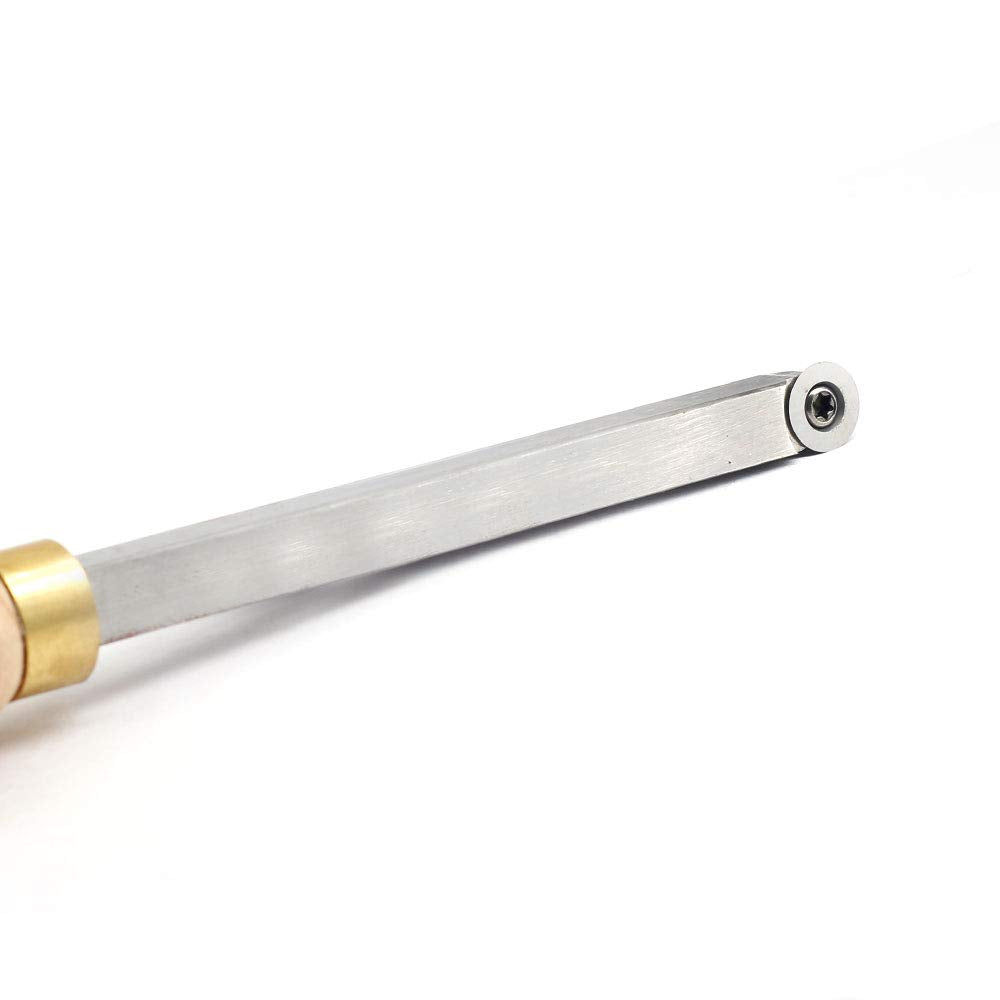 YUFUTOL Carbide Woodturning Tool Mini Size (3 Piece Set) Includes Diamond, Round and Square Turning Tools With Comfort Grip Handles Perfect For Small to Mid-Size Projects