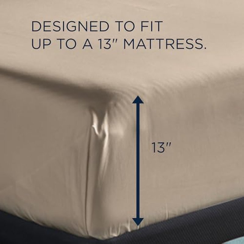 TEMPUR Classic Cotton Sheet Set Sandstone - Full