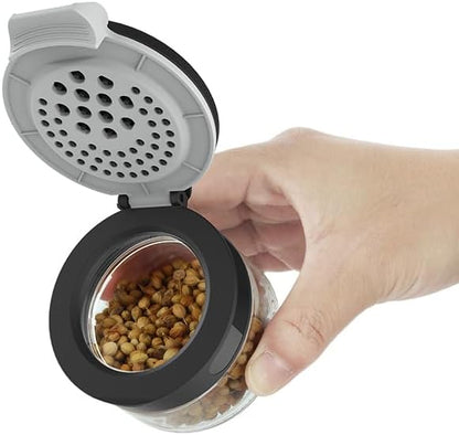 Aurakoa 360 2 12 (12 Counter rotating tier jars spice rack spice jars) Revolving Seasoning Organizer. Spinning Spice