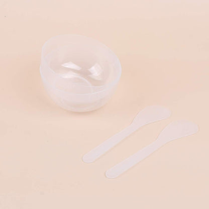 10 Sets Slime Bowl Mixing Tool Makeup Bowls, Plastic Glue Mixer for Makeup Crafts (Transparent)