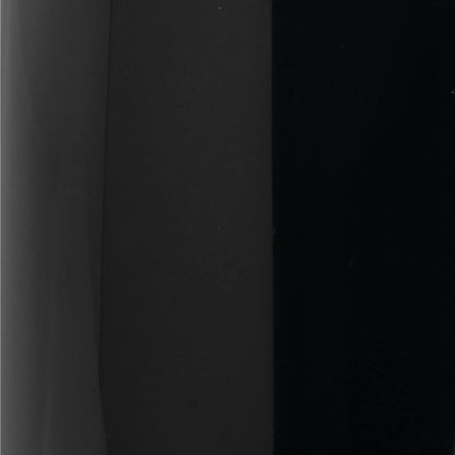 mDesign Small Metal 2.4 Gallon/9 Liter Trash Can Wastebasket Garbage Bin for Bathroom, Slim Rubbish Waste Bin Trashcans - Mirri Collection - Black