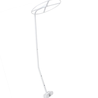 Adjustable Clip On Crib Canopy Holder, 0.9m/2.95ft Baby Net Support Rack for Crib Cot Bed, Easy Install Mosquito Net Stand for Nursery, Universal Crib Conversion Accessories (White)