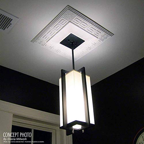 Ekena Millwork CM18NT 18-Inch OD x 3 1/2-Inch ID x 1 1/2-Inch Nottingham Ceiling Medallion
