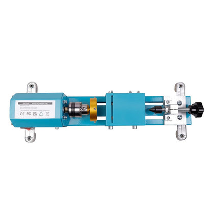 BACHIN Mini Lathe Wood Lathe Machine Multi-Purpose Type Lathe with Wood Lathe Milling Accessories, for Wood Polishing, Grinding, Cutting and Milling ，2.76 in x 6.3 in, 24VDC 96W，7 Speeds