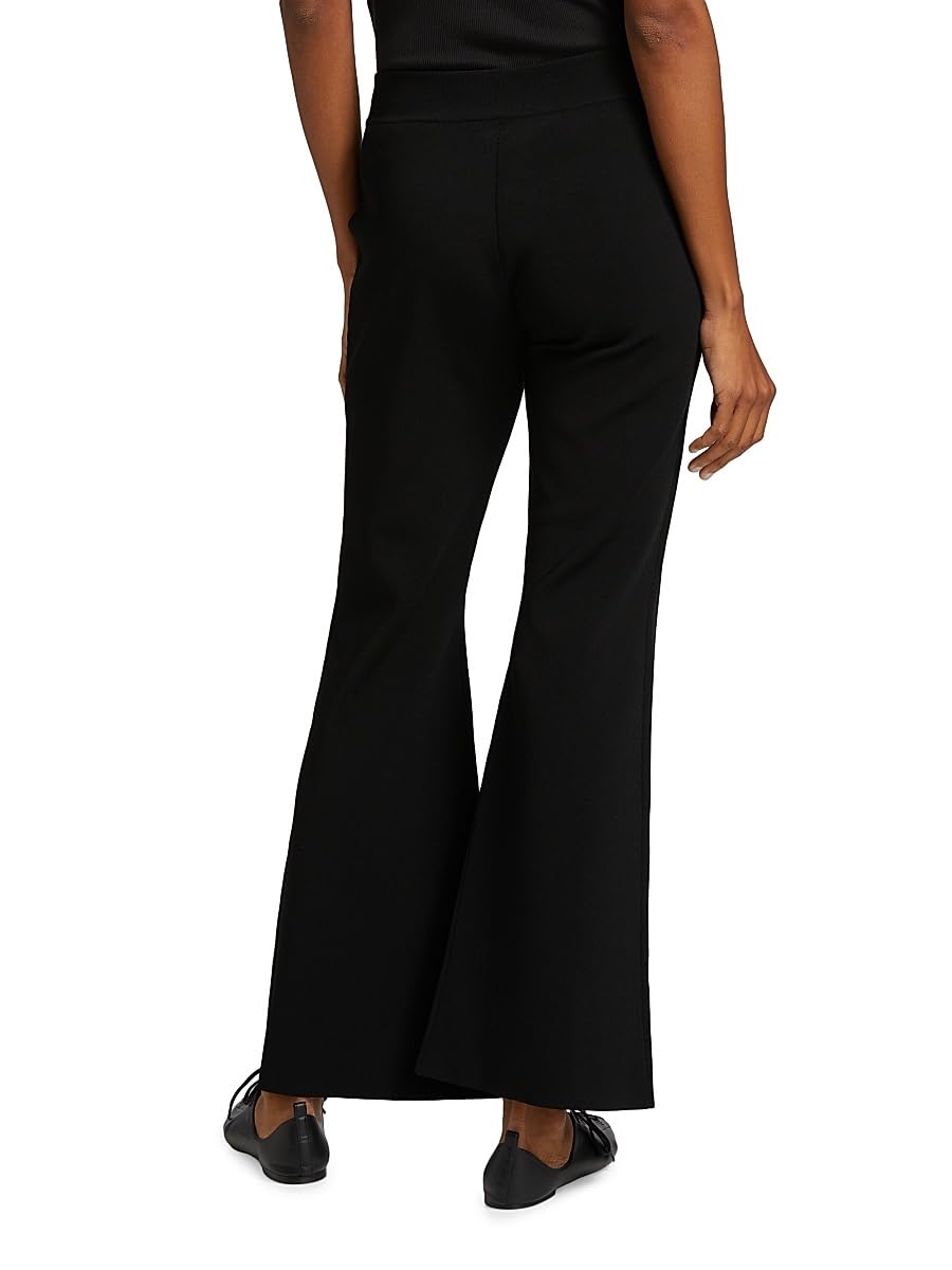 Stella McCartney, Compact Knit Kick-Flare Pants, Medium, Black