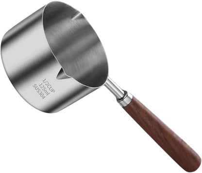 Small Pot with Pour Spout, Chocolate Melting Pot, Mini Frying Pan, Stainless Steel Small Steamer