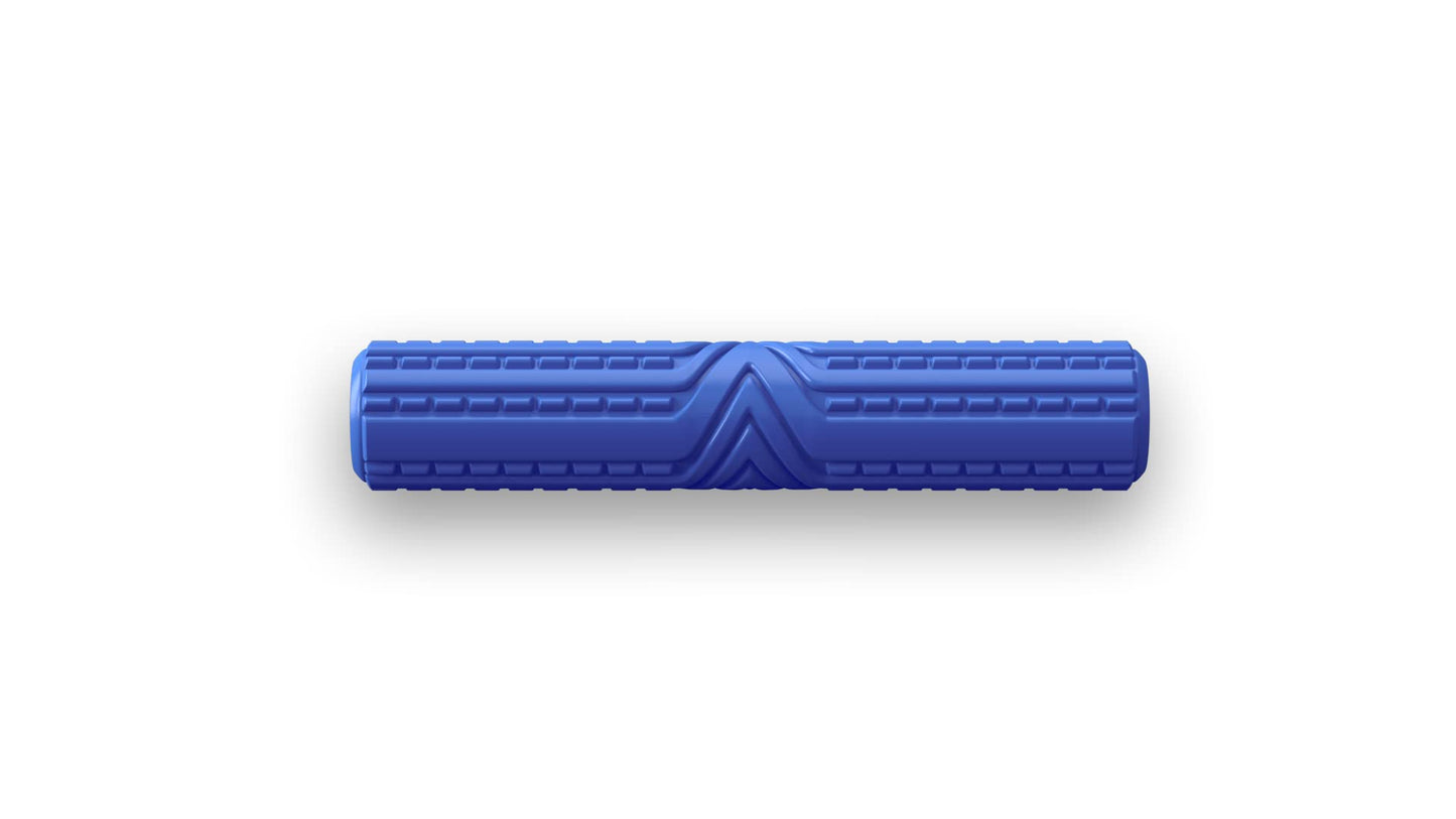 IRoller Foam Roller Patented Multi Phase Roller, 5 Year Warranty Firm High Density EVA Foam 6x13, Myofascial Release, Deep Muscle and Spinal Stabilization,Relieve Muscle Tensions (Blue, 6x13)