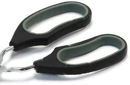 Chef Craft 21591 1-Piece Tongs with Straight Working Ends, Black, 12-Inch (3 Pack)